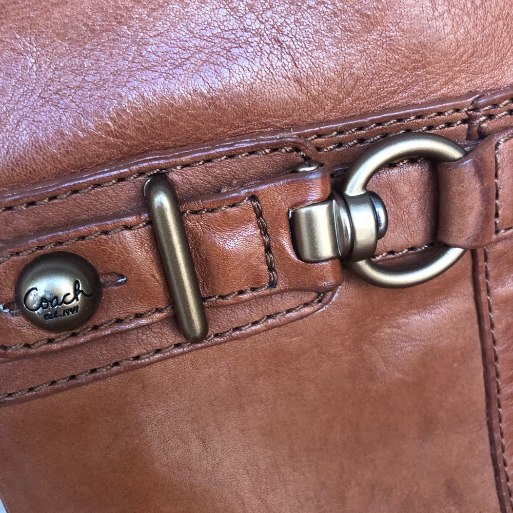 Coach Tan Leather Riding Boot